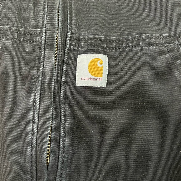 Carhartt Black Bomber Varsity Work Jacket - Picture 2 of 6